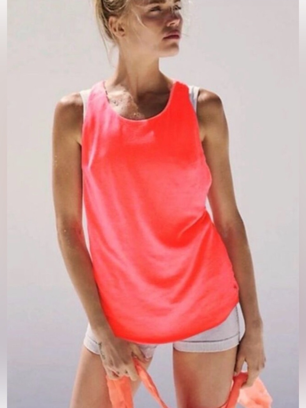 Free People Movement Exhale Tank Neon. NWOT